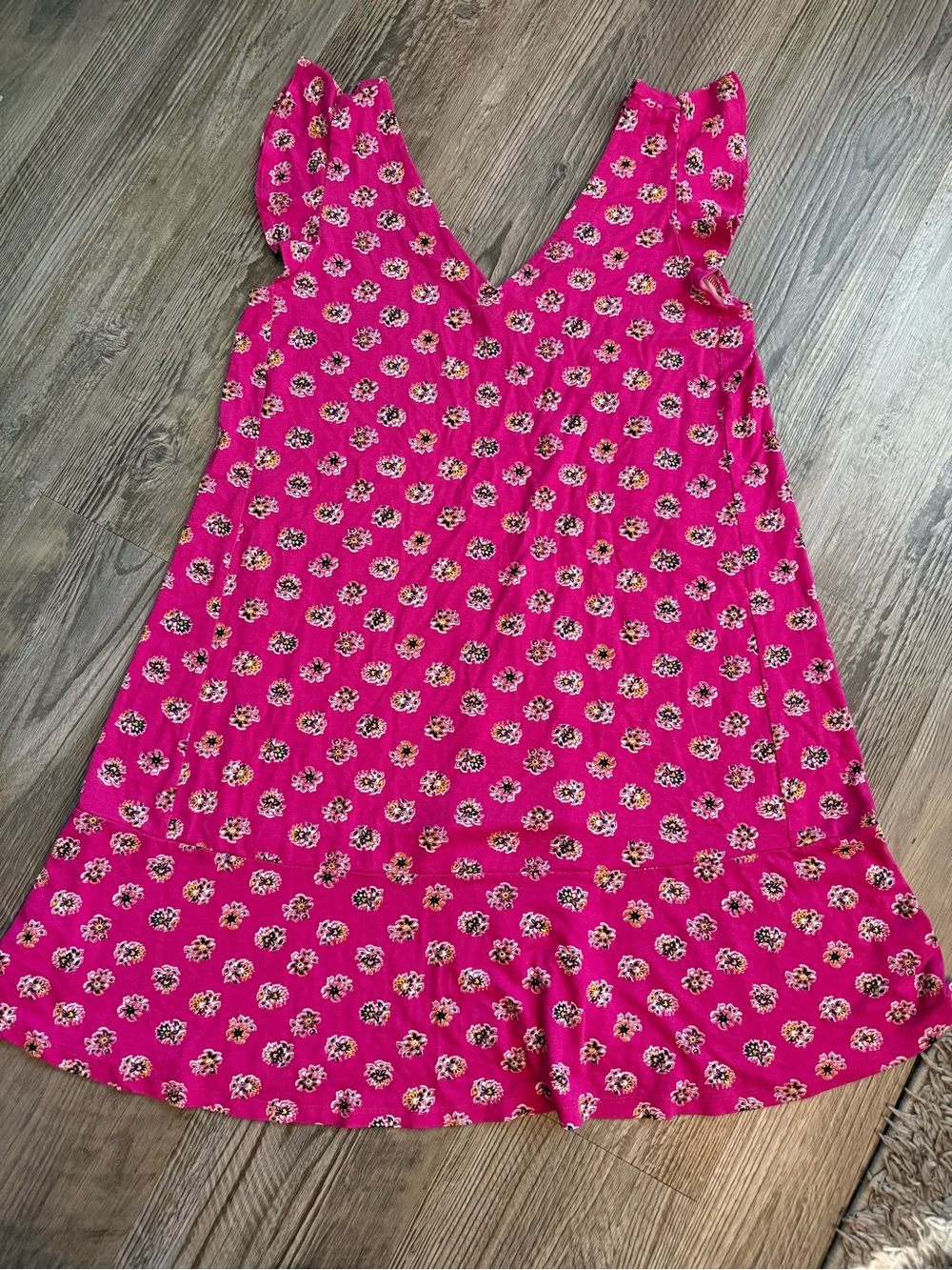 LOFT Pink Floral Mini Dress